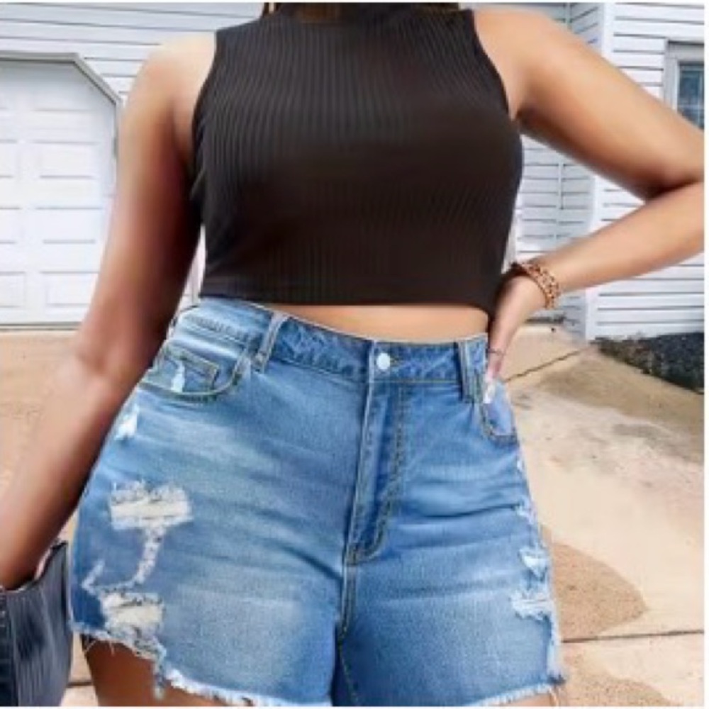 Women's denim jeans shorts XL 16 **2 for 20**